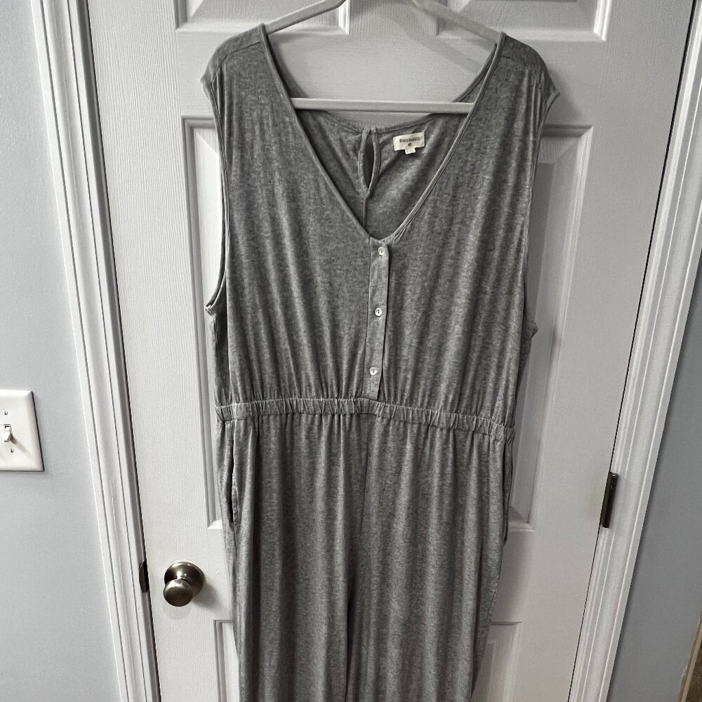 World Market Gray Jumpsuit With Pockets L/XL
